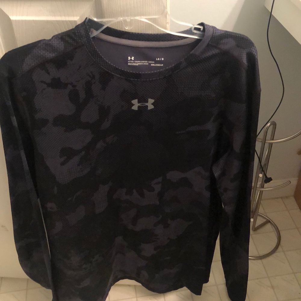 Black Under Armour Camo Compression long sleeve